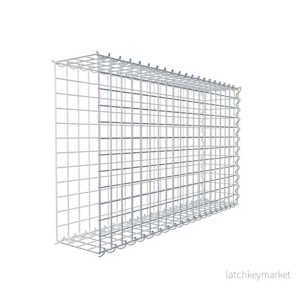 Extra gabion typ 2 100 cm x 60 cm x 20 cm (L x H x D), maskstorlek 5 cm x 5 cm, spiral - Bild 3