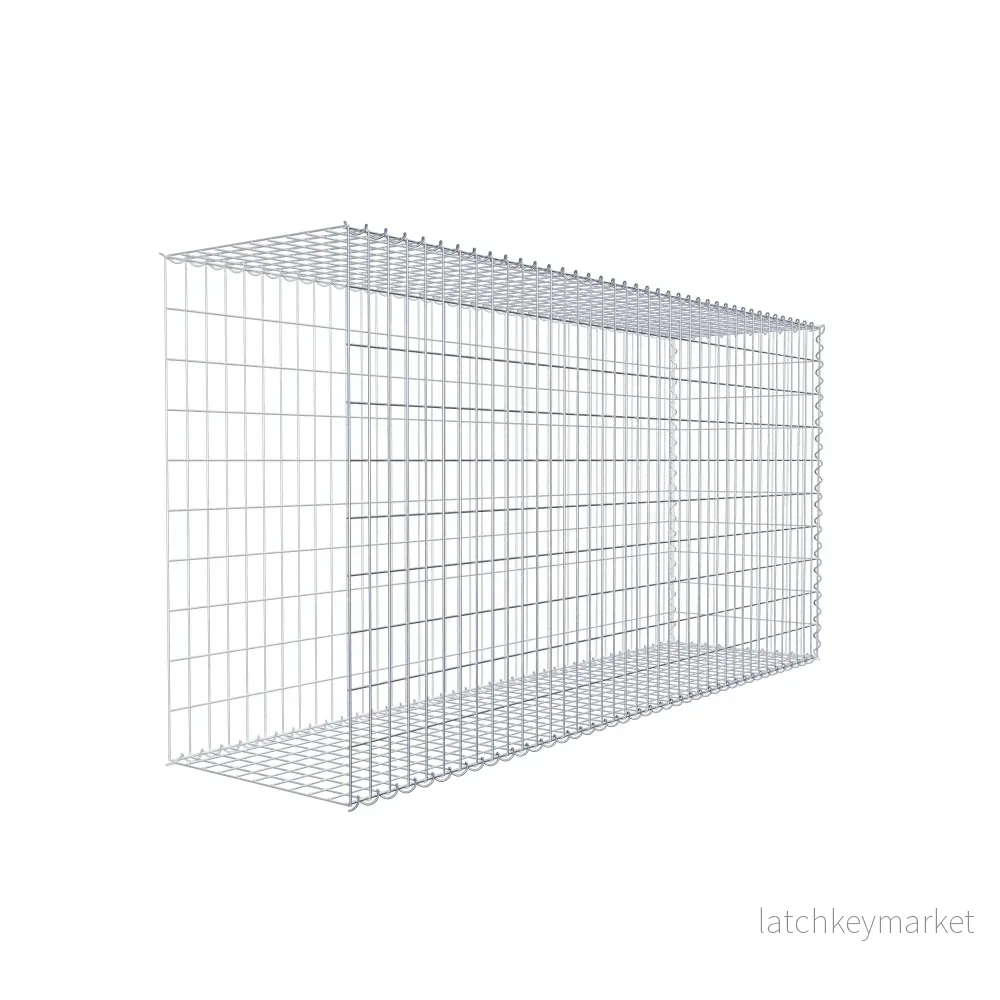 Extra gabion typ 2 200 cm x 100 cm x 50 cm (L x H x D), maskstorlek 5 cm x 10 cm, spiral - Bild 3