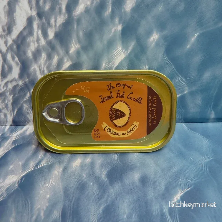 Tinned Fish Candle - Oakmoss & Amber Soy Wax - Bild 3