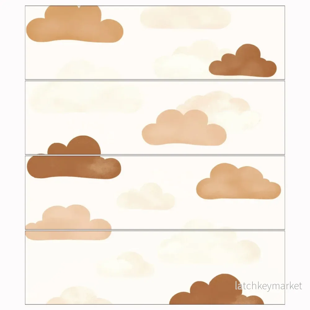 Dekorfolie till IKEA MALM – Beige moln - Bild 2