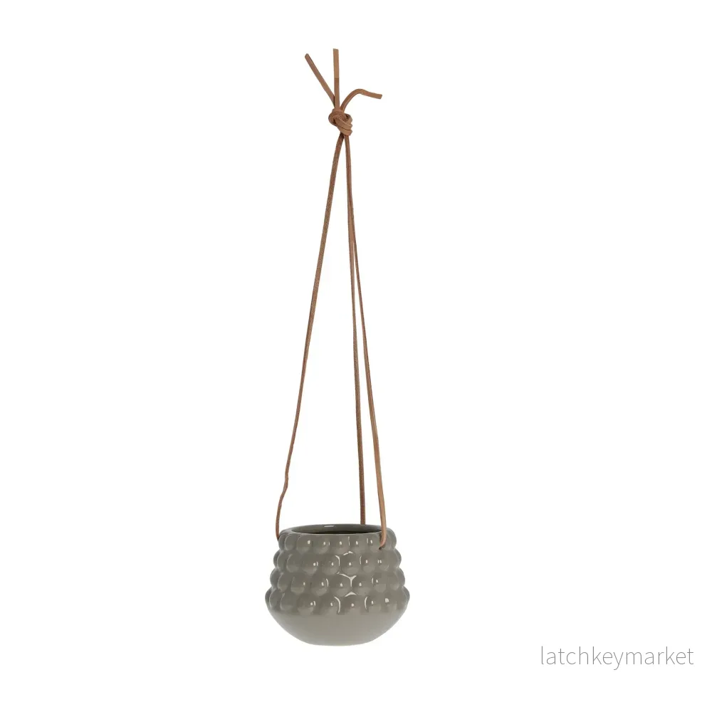 Dotsie kruka H9 Ø12 cm. grå Dotsie kruka H9 Ø12 cm. grå