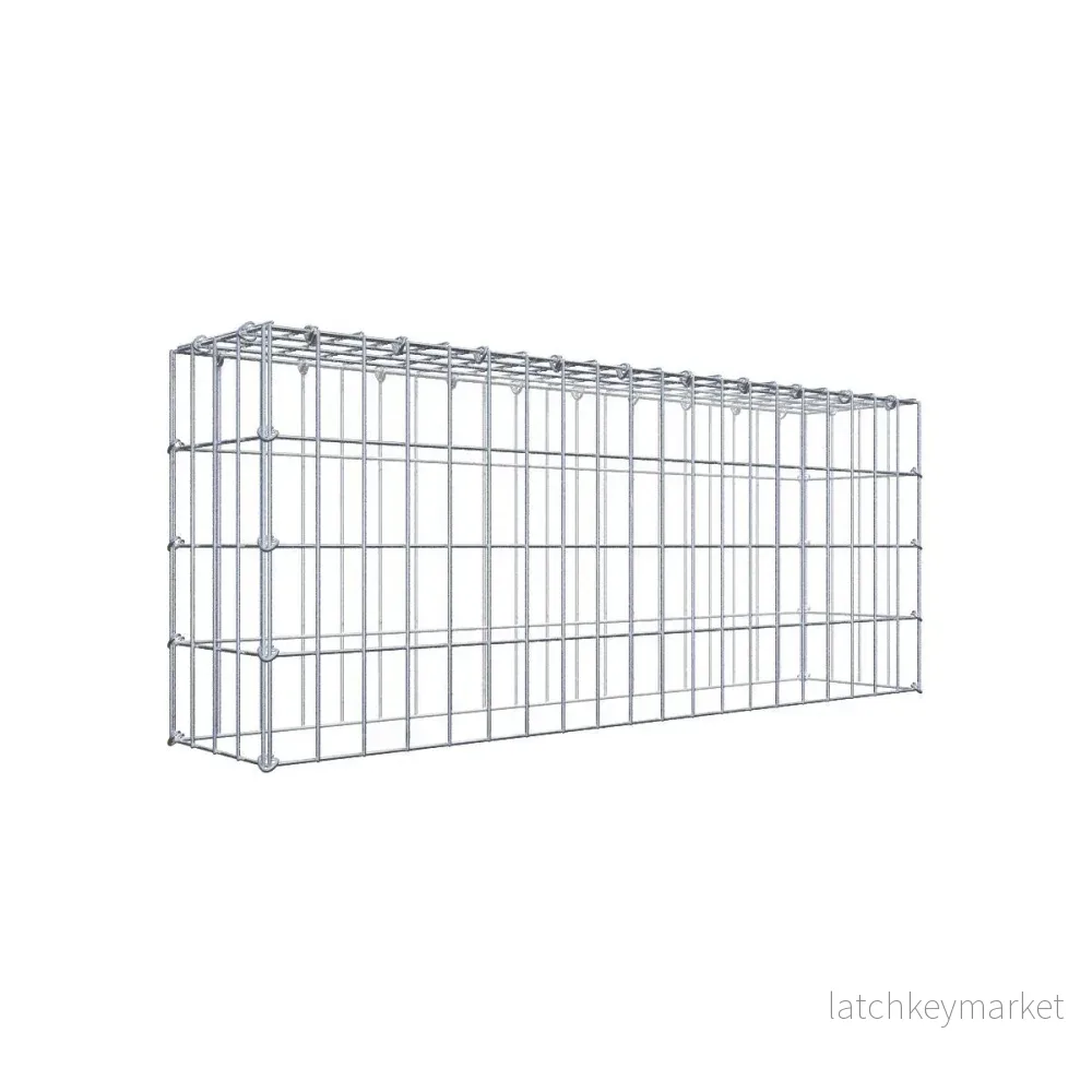Typ 3 påbyggnadsgabion 100 cm x 40 cm x 20 cm (L x H x D), maskstorlek 5 cm x 10 cm, C-ring Typ 3 påbyggnadsgabion 100 cm x 40 cm x 20 cm (L x H x D), maskstorlek 5 cm x 10 cm, C-ring