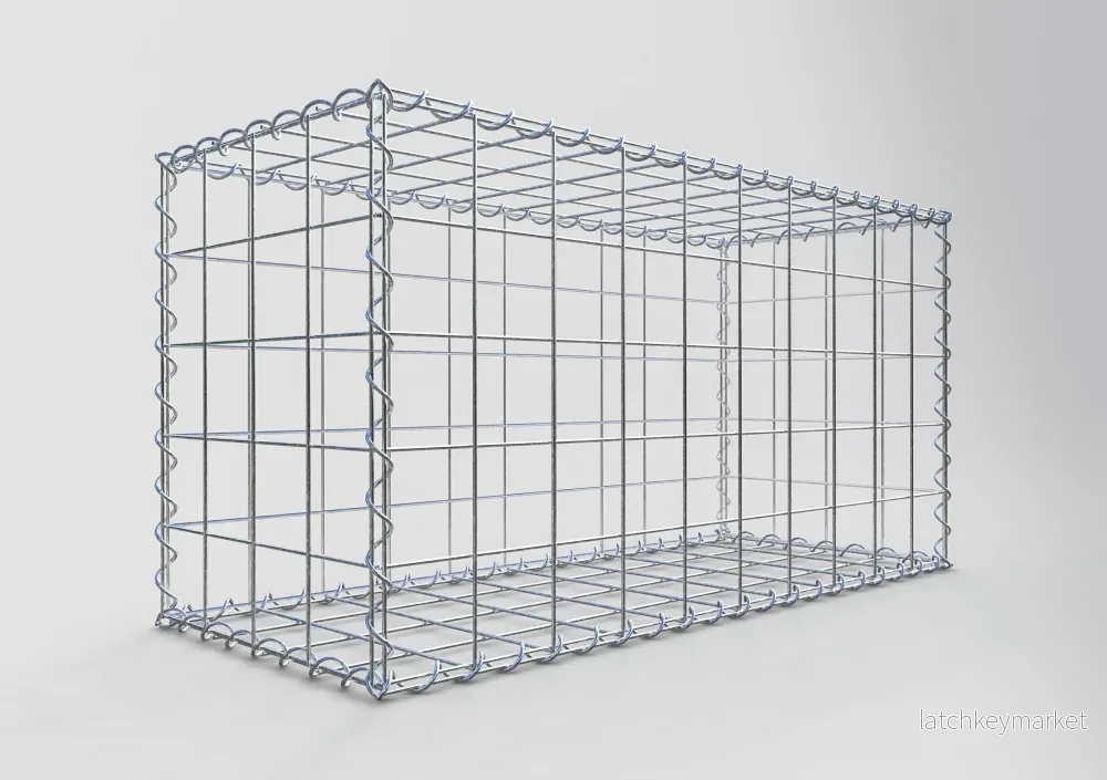 Gabion 100 cm x 50 cm x 40 cm (L x H x D), maskstorlek 10 cm x 10 cm, spiral - Bild 2
