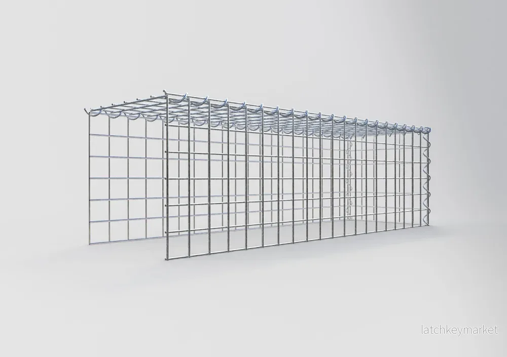 Extra gabion typ 4 100 cm x 30 cm x 30 cm (L x H x D), maskstorlek 5 cm x 5 cm, spiral - Bild 2