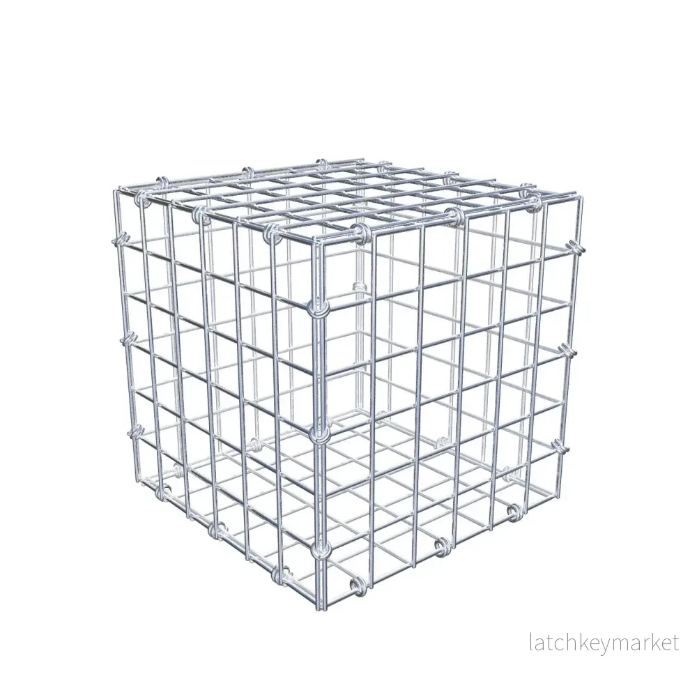 Gabion 30 cm x 30 cm x 30 cm (L x H x D), maskstorlek 5 x 5 cm, spiralring Gabion 30 cm x 30 cm x 30 cm (L x H x D), maskstorlek 5 x 5 cm, spiralring