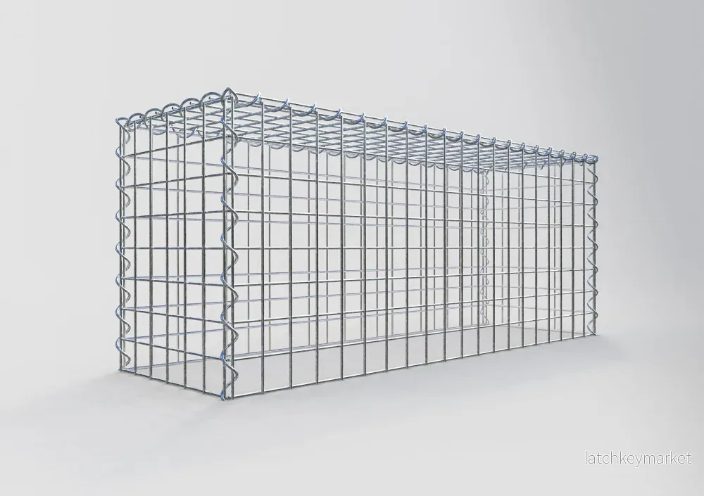 Extra gabion typ 3 100 cm x 40 cm x 30 cm (L x H x D), maskstorlek 5 cm x 5 cm, spiral - Bild 2