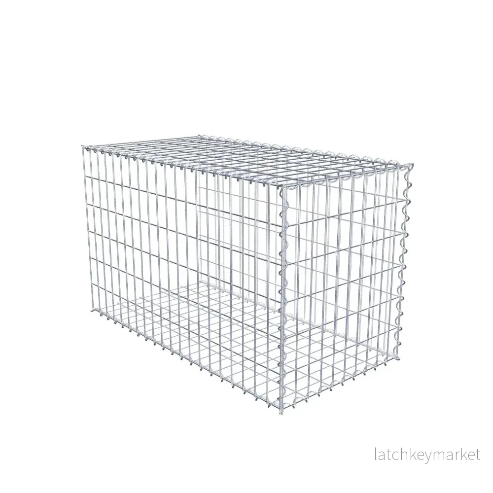 Extra gabion typ 2 100 cm x 60 cm x 50 cm (L x H x D), maskstorlek 5 cm x 10 cm, spiral Extra gabion typ 2 100 cm x 60 cm x 50 cm (L x H x D), maskstorlek 5 cm x 10 cm, spiral
