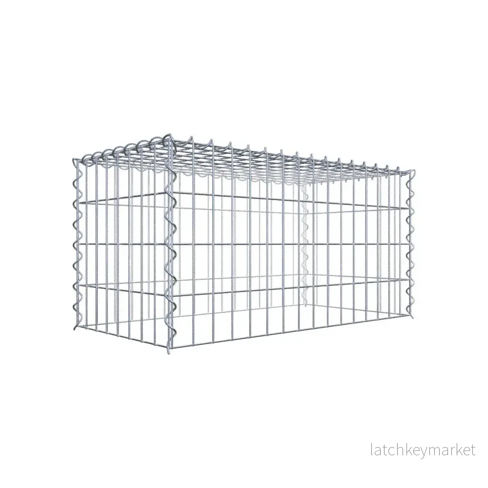 Extra gabion typ 3 80 cm x 40 cm x 40 cm (L x H x D), maskstorlek 5 cm x 10 cm, spiral Extra gabion typ 3 80 cm x 40 cm x 40 cm (L x H x D), maskstorlek 5 cm x 10 cm, spiral