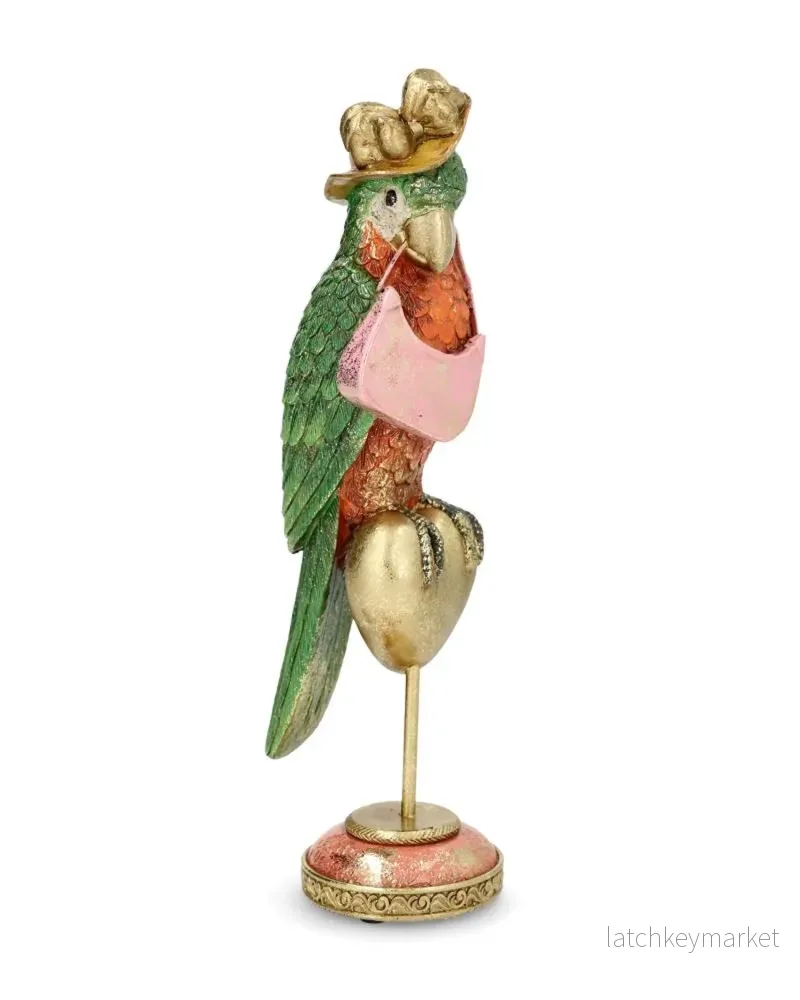 Ljusstake Papegoja Handväska 33 cm