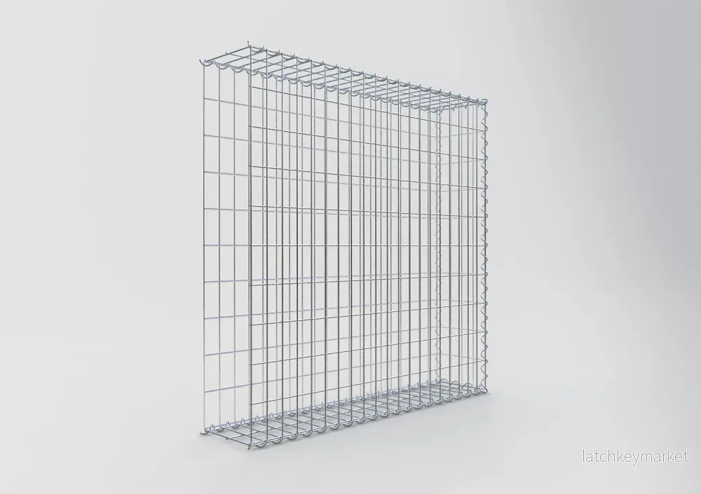 Extra gabion typ 2 100 cm x 100 cm x 20 cm (L x H x D), maskstorlek 5 cm x 10 cm, spiral - Bild 2