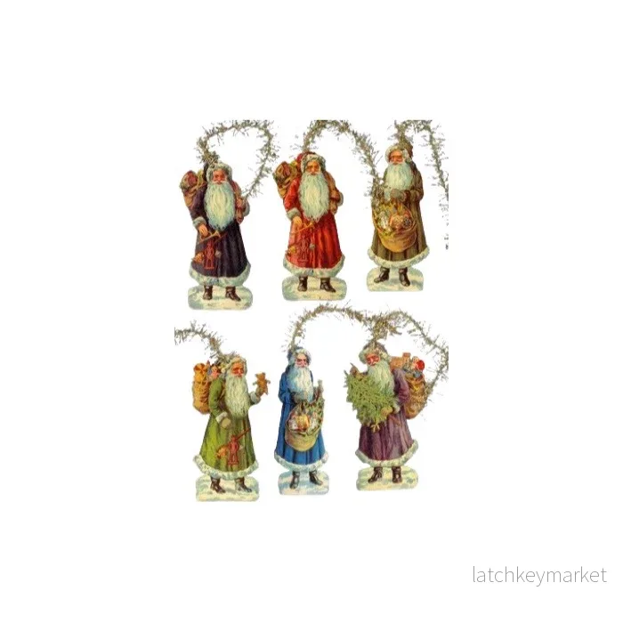 Julgranshängen bokmärken tomtar 6-pack Julgranshängen bokmärken tomtar 6-pack