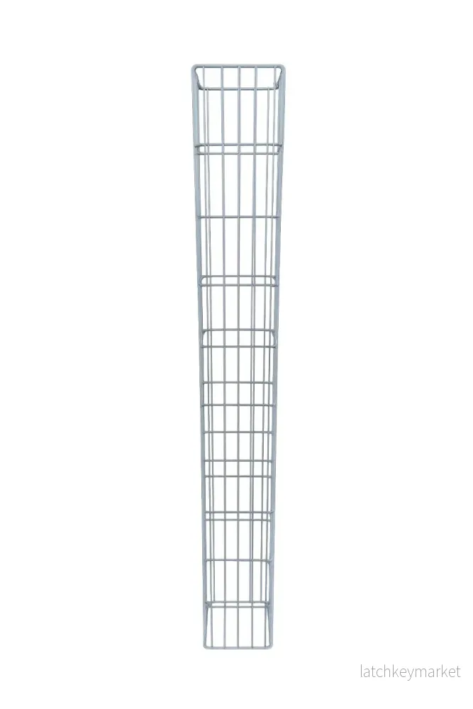 Rektangulär varmförzinkad gabionpelare, 27,3 cm x 27,3 cm, 200 cm hög, MW 5 cm x 20 cm, 8/6 mm tråd Rektangulär varmförzinkad gabionpelare, 27,3 cm x 27,3 cm, 200 cm hög, MW 5 cm x 20 cm, 8/6 mm tråd