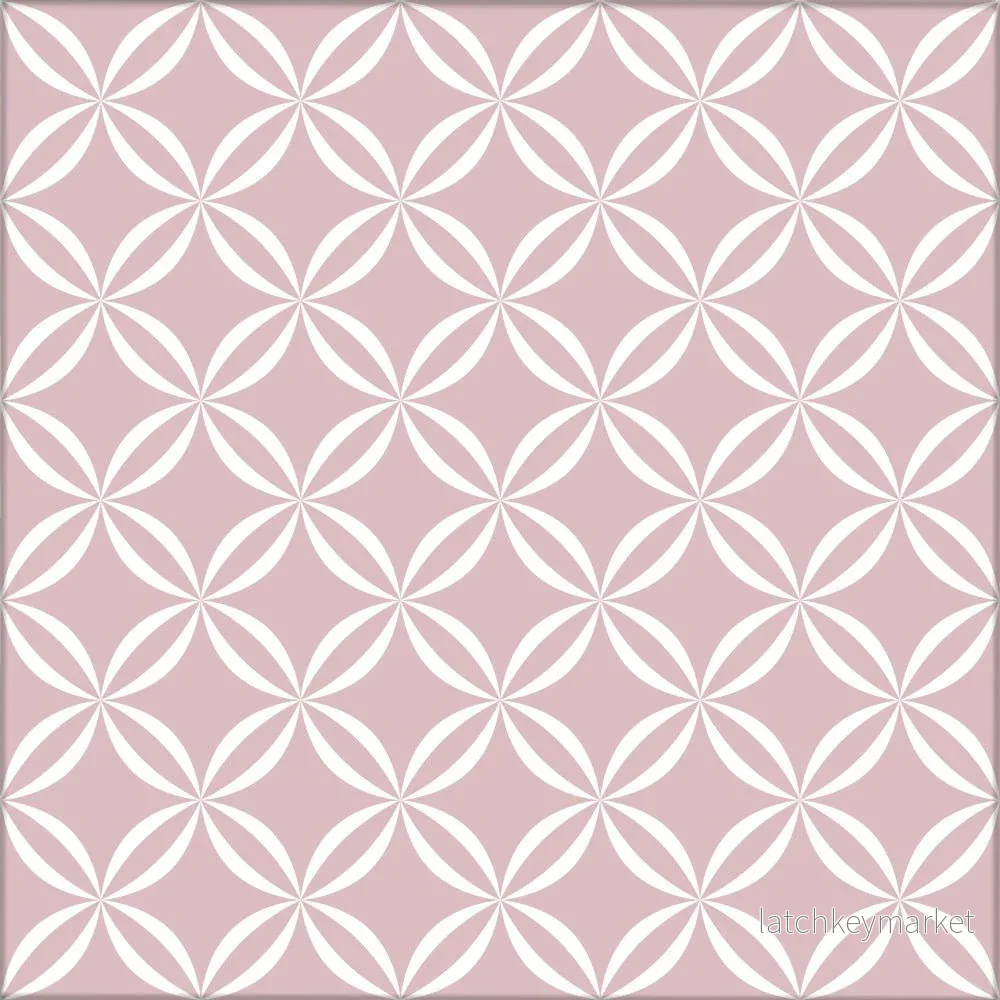 Kakeldekor abstrakt rosa - Bild 2