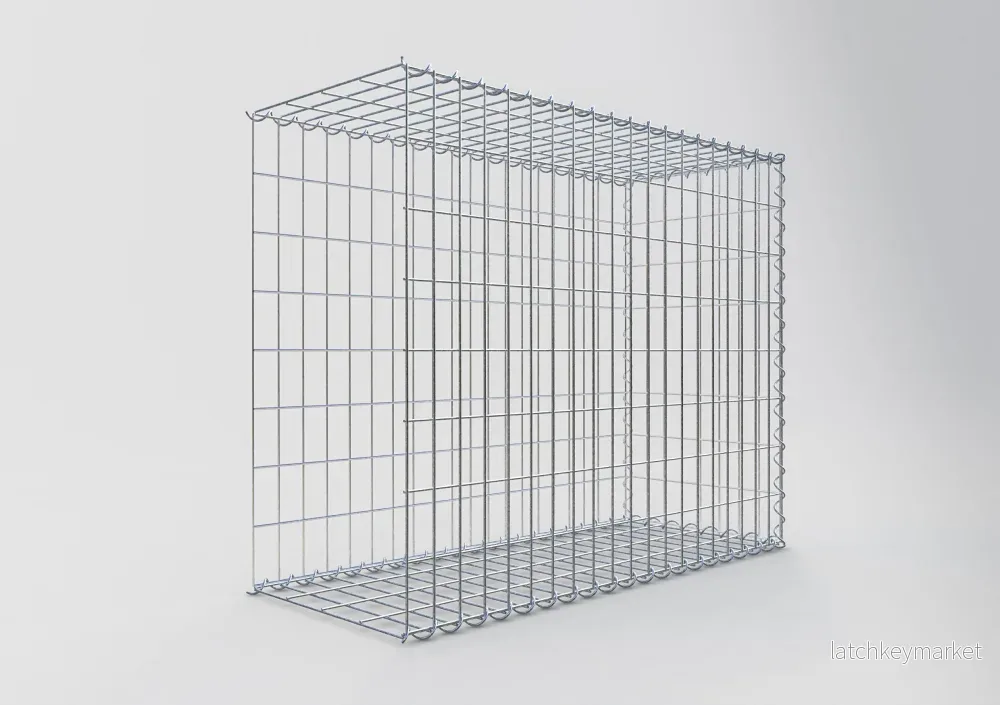 Extra gabion typ 2 100 cm x 80 cm x 40 cm (L x H x D), maskstorlek 5 cm x 10 cm, spiral - Bild 2