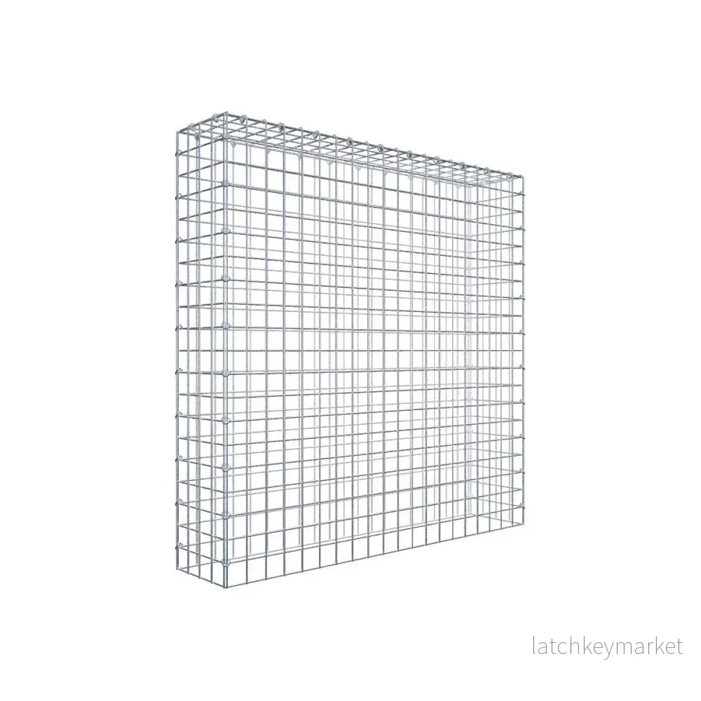 Fästbar gabion typ 3 100 cm x 100 cm x 20 cm (L x H x D), maskstorlek 5 cm x 5 cm, C-ring Fästbar gabion typ 3 100 cm x 100 cm x 20 cm (L x H x D), maskstorlek 5 cm x 5 cm, C-ring