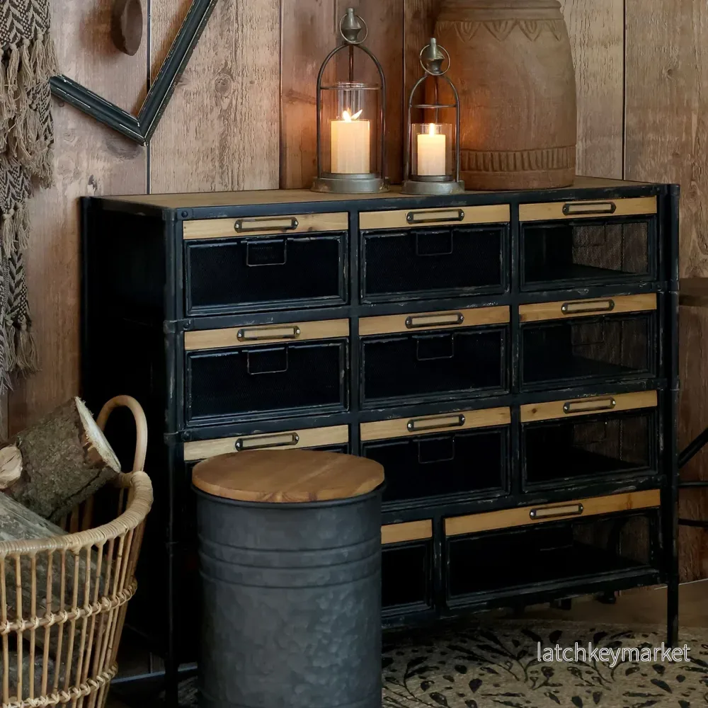 Chic Antique Avlastningsbord Factory H86,5/L107/B34 cm - Bild 2