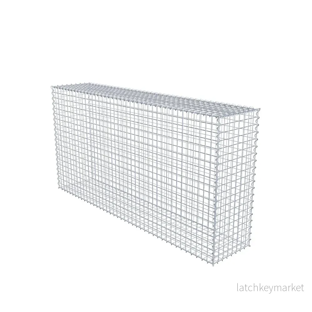 Gabion 200 cm x 100 cm x 40 cm (L x H x D), maskstorlek 5 cm x 5 cm, spiral Gabion 200 cm x 100 cm x 40 cm (L x H x D), maskstorlek 5 cm x 5 cm, spiral