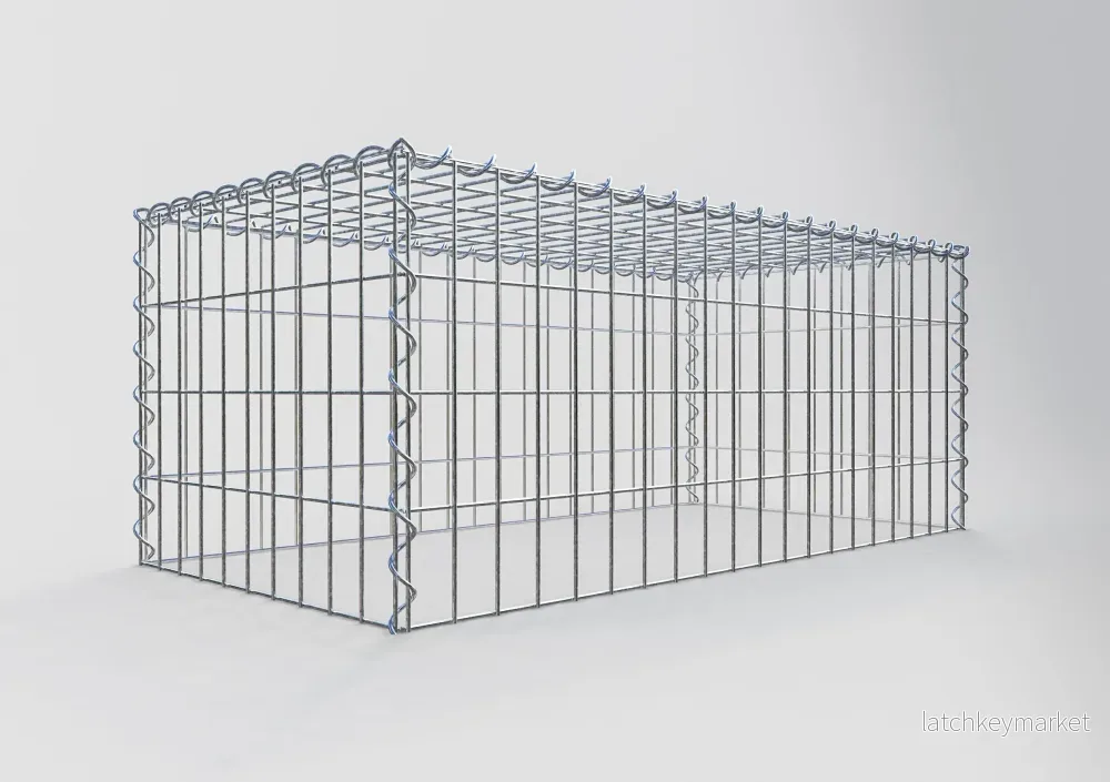 Extra gabion typ 3 100 cm x 40 cm x 50 cm (L x H x D), maskstorlek 5 cm x 10 cm, spiral - Bild 2