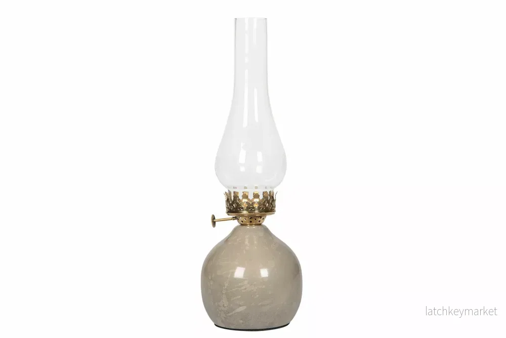 Ljuslykta Lampa till värmeljus Globe Greige Ø12x32cm REA Ljuslykta Lampa till värmeljus Globe Greige Ø12x32cm REA