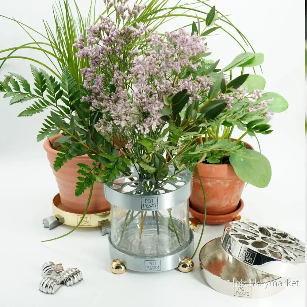 Pot Paws - vas i munblåst blyfri kristall - Bild 3