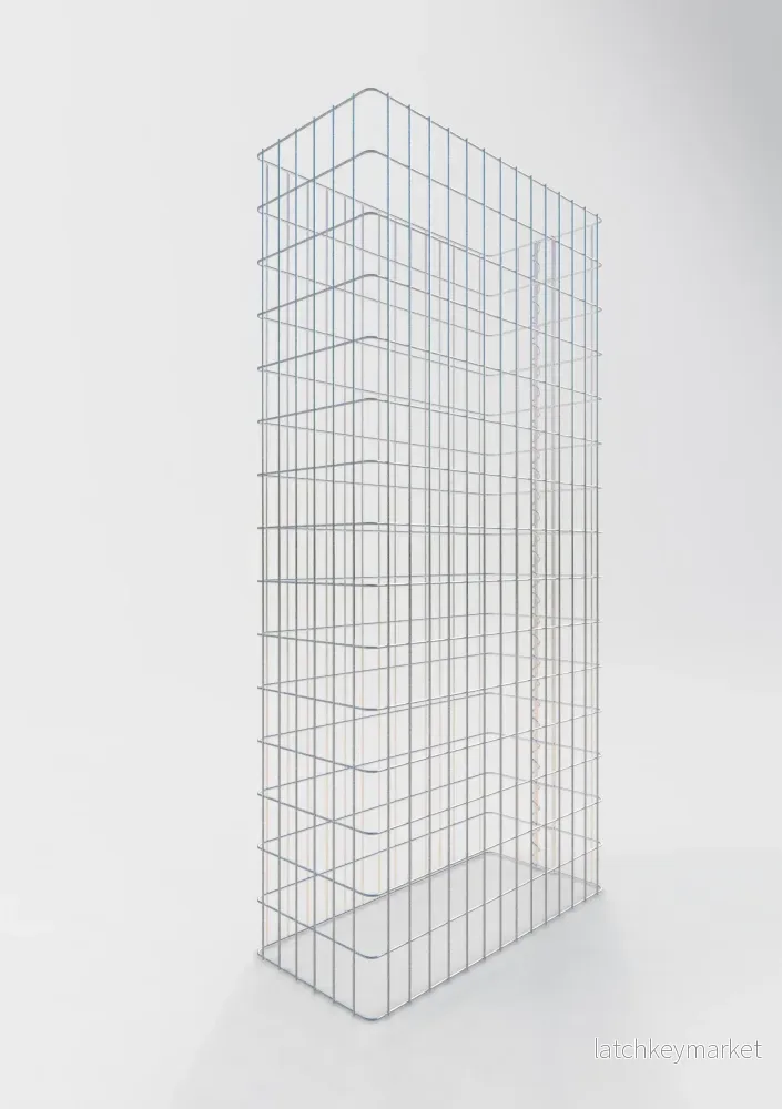 Gabionstängsel längd 72 cm, höjd 160 cm, djup 32 cm, maskstorlek 5 x 10 cm - Bild 2