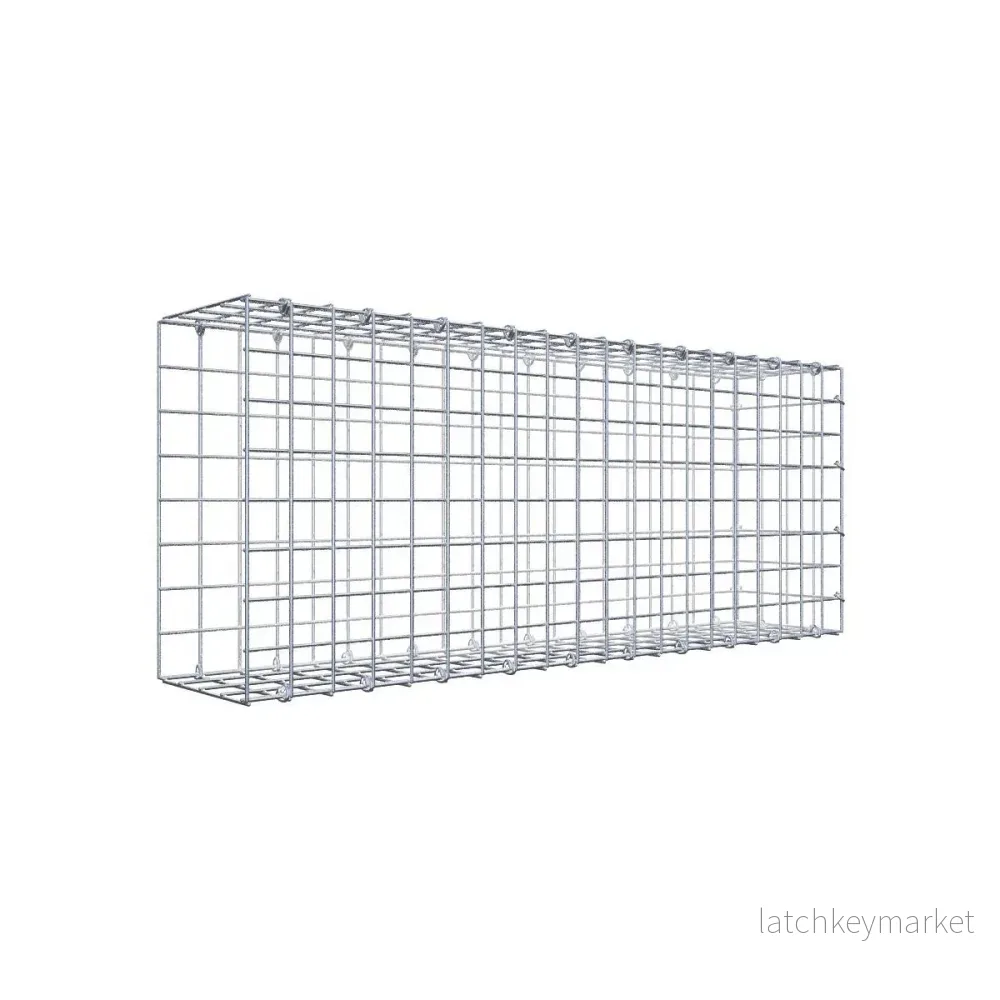 Typ 2 påbyggnadsgabion 100 cm x 40 cm x 20 cm (L x H x D), maskstorlek 5 cm x 5 cm, C-ring Typ 2 påbyggnadsgabion 100 cm x 40 cm x 20 cm (L x H x D), maskstorlek 5 cm x 5 cm, C-ring