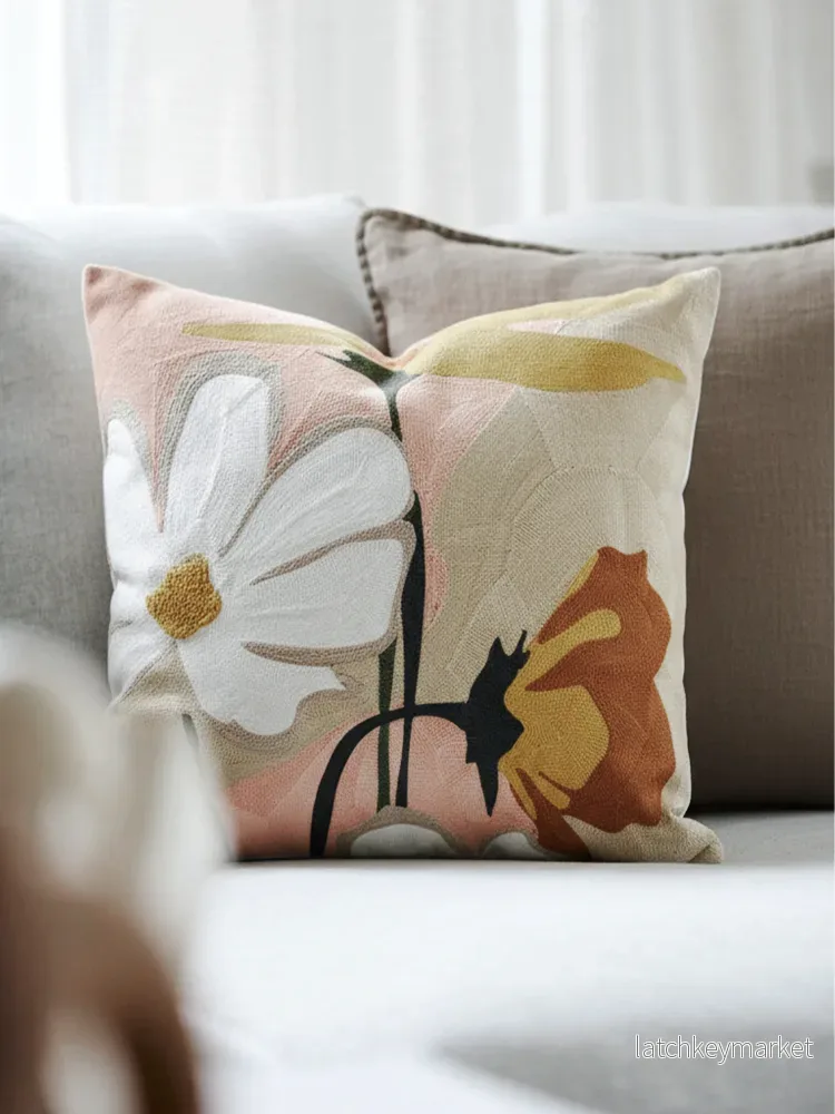 Kuddfodral Signe Rosa 45 x 45 cm - Bild 2