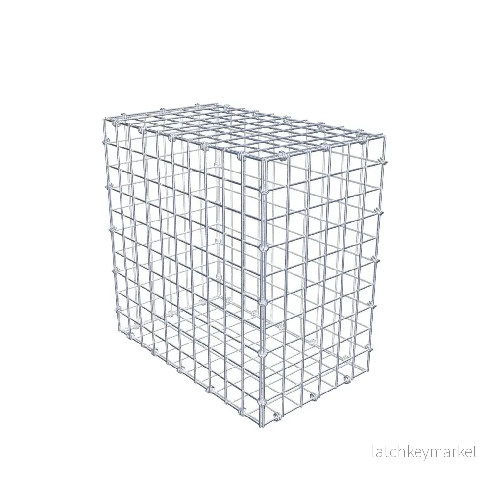 Gabion 50 cm x 50 cm x 30 cm (L x H x D), maskstorlek 5 x 5 cm, spiralring Gabion 50 cm x 50 cm x 30 cm (L x H x D), maskstorlek 5 x 5 cm, spiralring