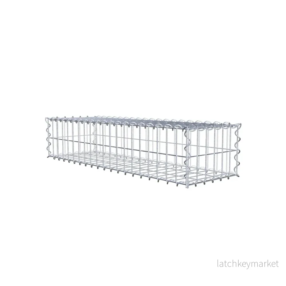 Gabion 100 cm x 20 cm x 30 cm (L x H x D), maskstorlek 5 cm x 10 cm, spiral Gabion 100 cm x 20 cm x 30 cm (L x H x D), maskstorlek 5 cm x 10 cm, spiral