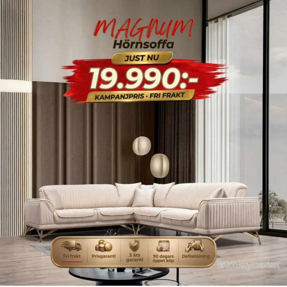 💥Magnum Hörnsoffa ⏳ Bästsäljare | Endast 4 kvar-Hämta idag 💥Magnum Hörnsoffa ⏳ Bästsäljare | Endast 4 kvar-Hämta idag