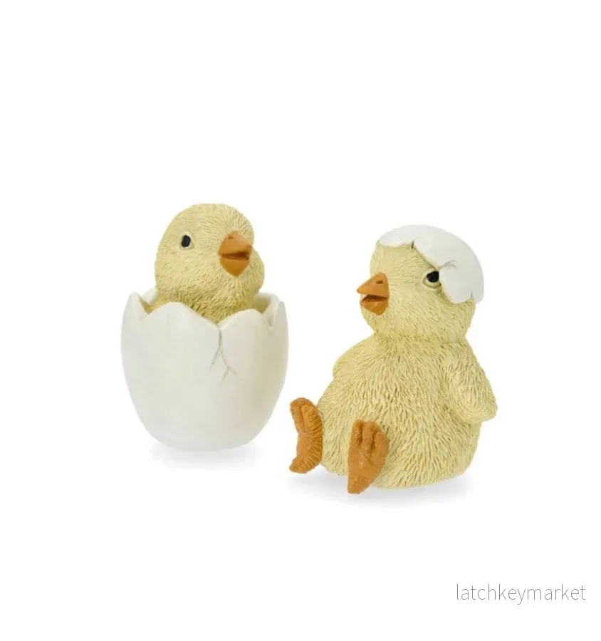 Påskdekoration Kyckling i Ägg 2-pack Mix 8 cm REA Påskdekoration Kyckling i Ägg 2-pack Mix 8 cm REA