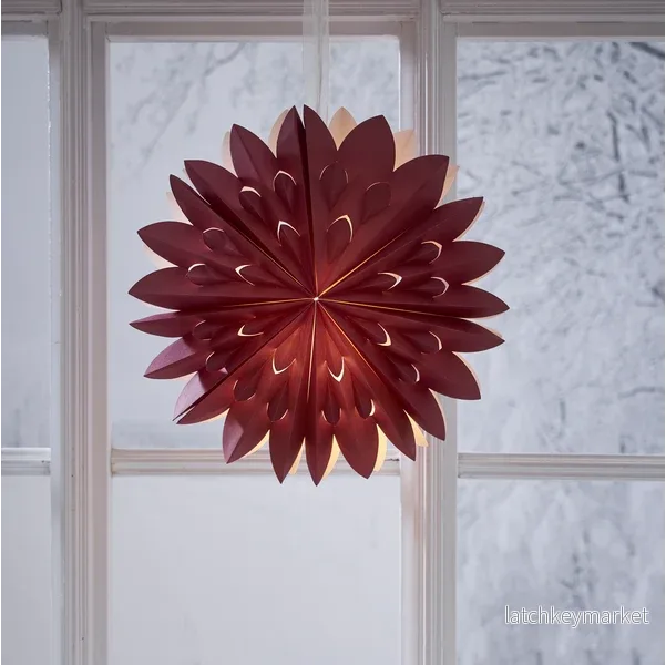 Adventsstjärna Pappersstjärna Clipp 60 cm röd - Bild 2