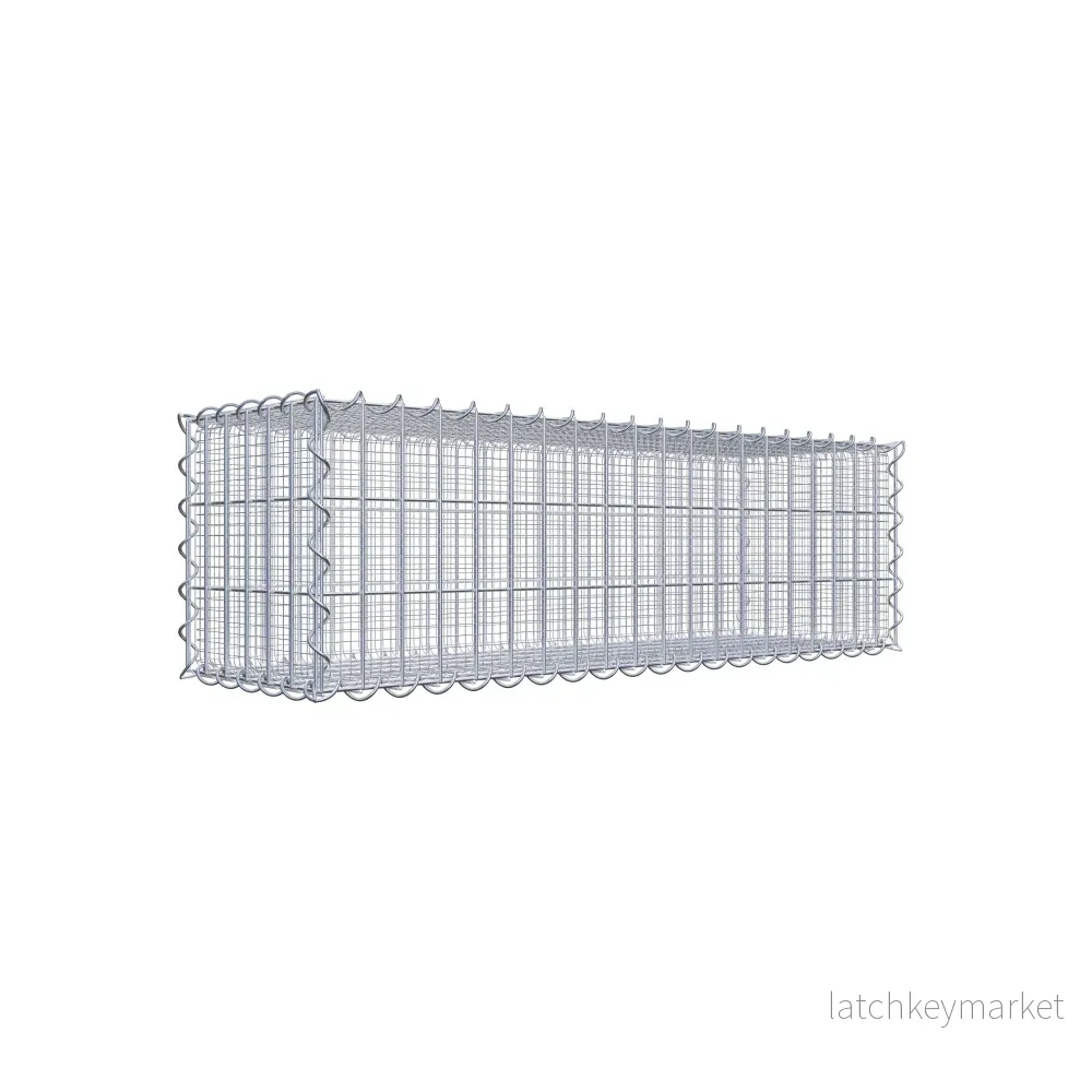 Sandgabion 100 cm x 30 cm x 30 cm (L x H x D), maskstorlek 5 cm x 10 cm, spiral