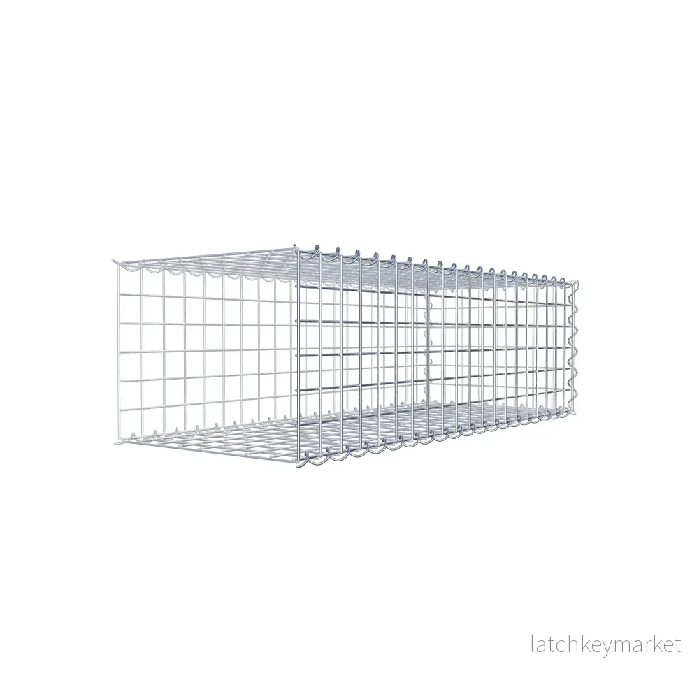 Extra gabion typ 2 100 cm x 30 cm x 40 cm (L x H x D), maskstorlek 5 cm x 5 cm, spiral - Bild 3