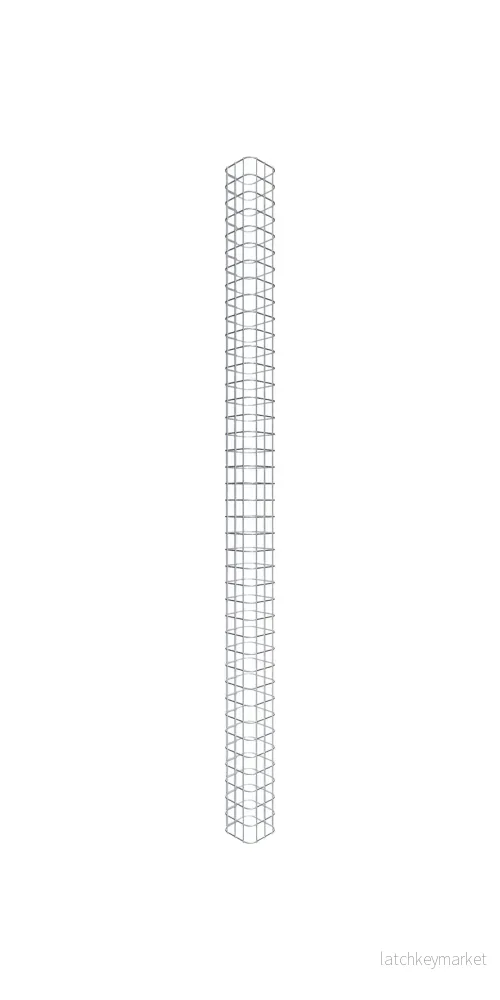 Gabionpelare kvadrat 17 cm x 17 cm, 200 cm höjd, MW 5 cm x 5 cm Gabionpelare kvadrat 17 cm x 17 cm, 200 cm höjd, MW 5 cm x 5 cm