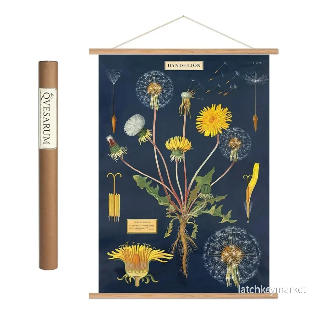 Vintage poster kit maskros 'Dandelion'