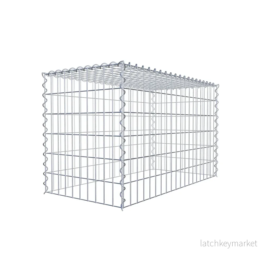 Extra gabion typ 3 100 cm x 60 cm x 50 cm (L x H x D), maskstorlek 5 cm x 10 cm, spiral - Bild 3