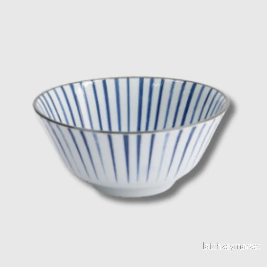 Ramenskål Natsu Tokusa Blå/Vit TDS Ø 21 x 7.8 cm Ramenskål Natsu Tokusa Blå/Vit TDS Ø 21 x 7.8 cm