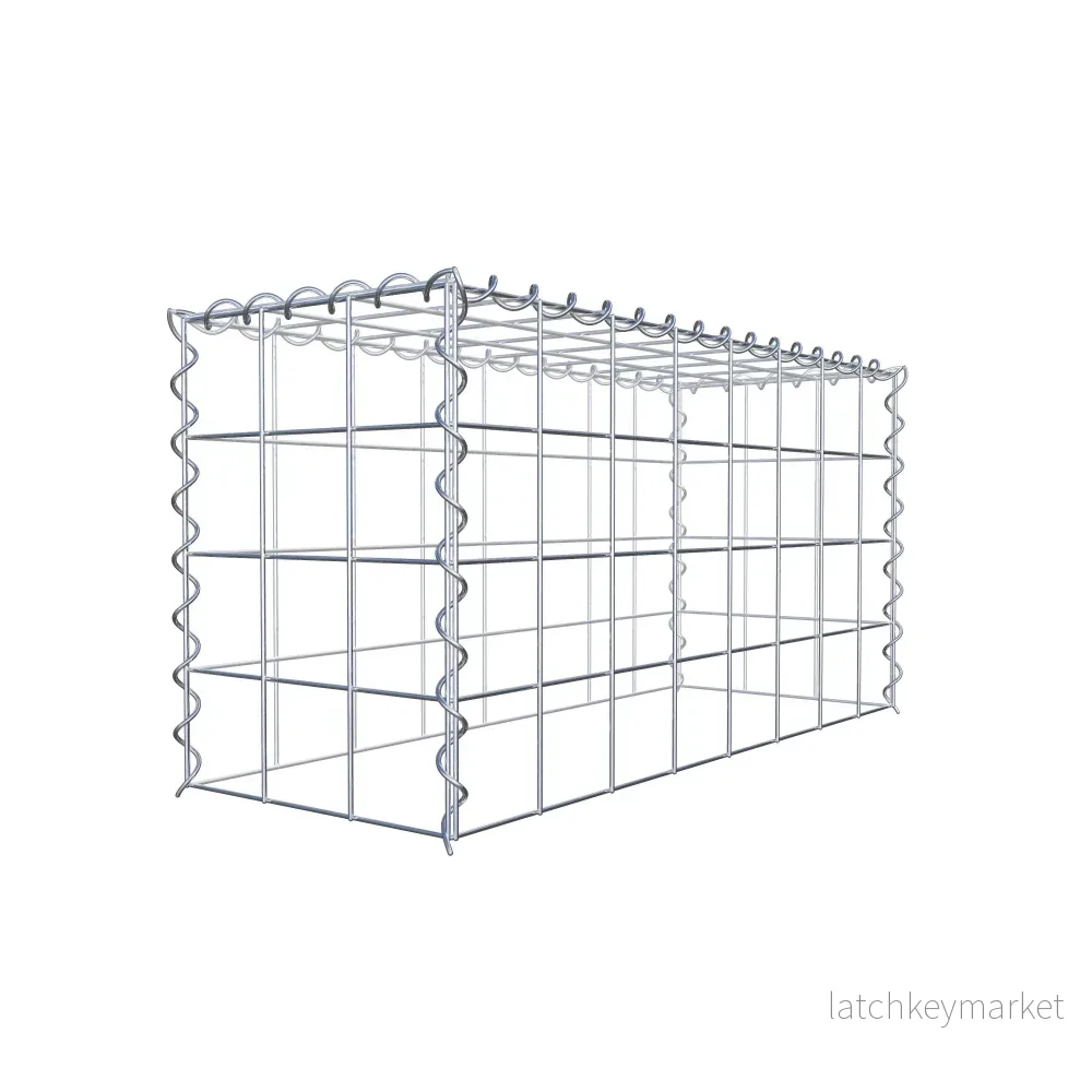Extra gabion typ 3 80 cm x 40 cm x 30 cm (L x H x D), maskstorlek 10 cm x 10 cm, spiral - Bild 3