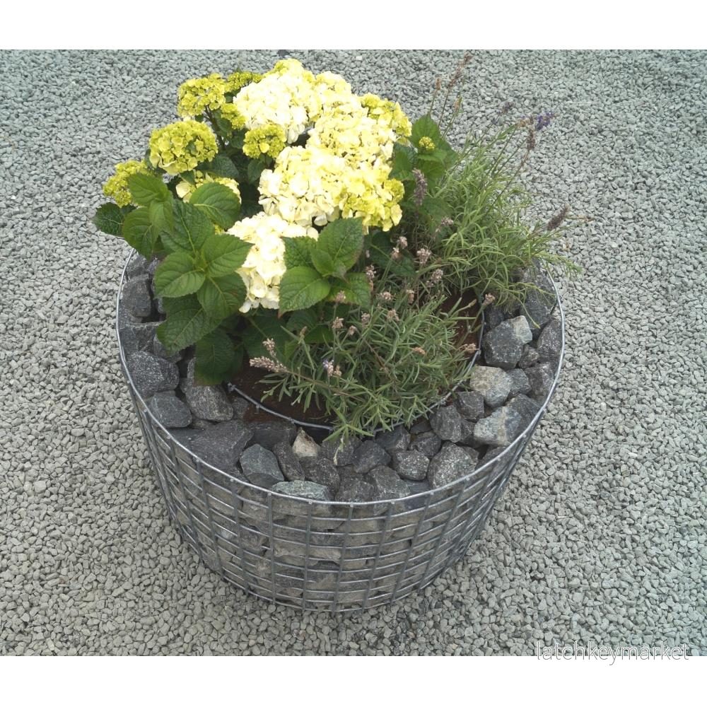 Rund upphöjd bädd, ytterdiameter 62 cm, höjd 50 cm, maskstorlek 5 x 5 cm, väggtjocklek 10 cm - Bild 3