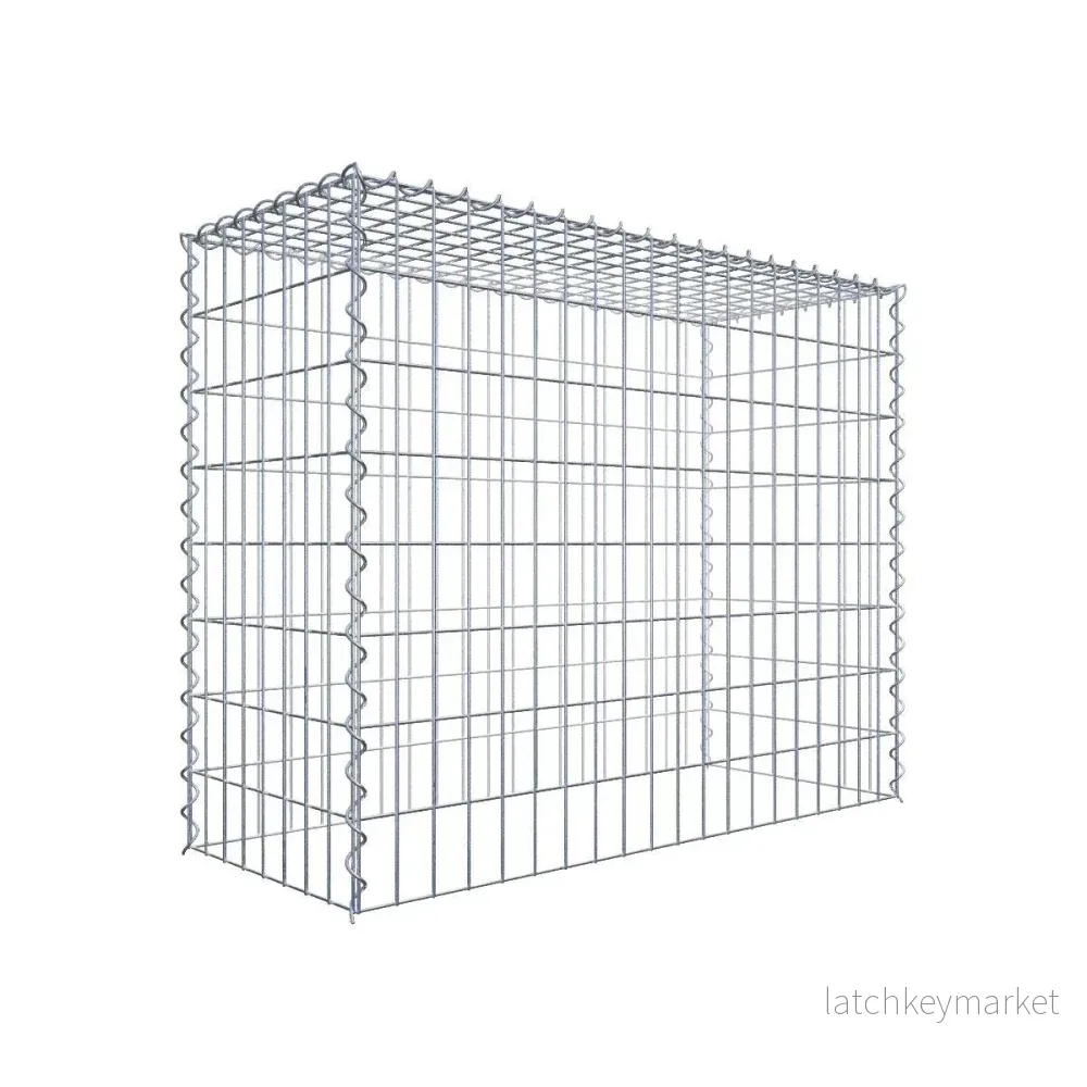 Extra gabion typ 3 100 cm x 80 cm x 40 cm (L x H x D), maskstorlek 5 cm x 10 cm, spiral Extra gabion typ 3 100 cm x 80 cm x 40 cm (L x H x D), maskstorlek 5 cm x 10 cm, spiral