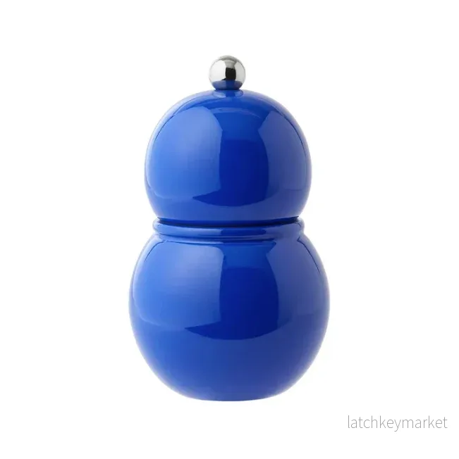 Small Bobbin Salt & Pepper Mill Blue Small Bobbin Salt & Pepper Mill Blue