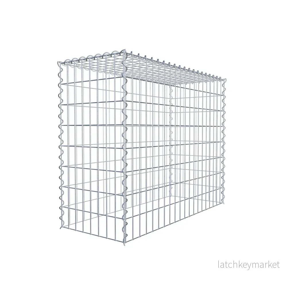 Extra gabion typ 3 100 cm x 80 cm x 40 cm (L x H x D), maskstorlek 5 cm x 10 cm, spiral - Bild 3