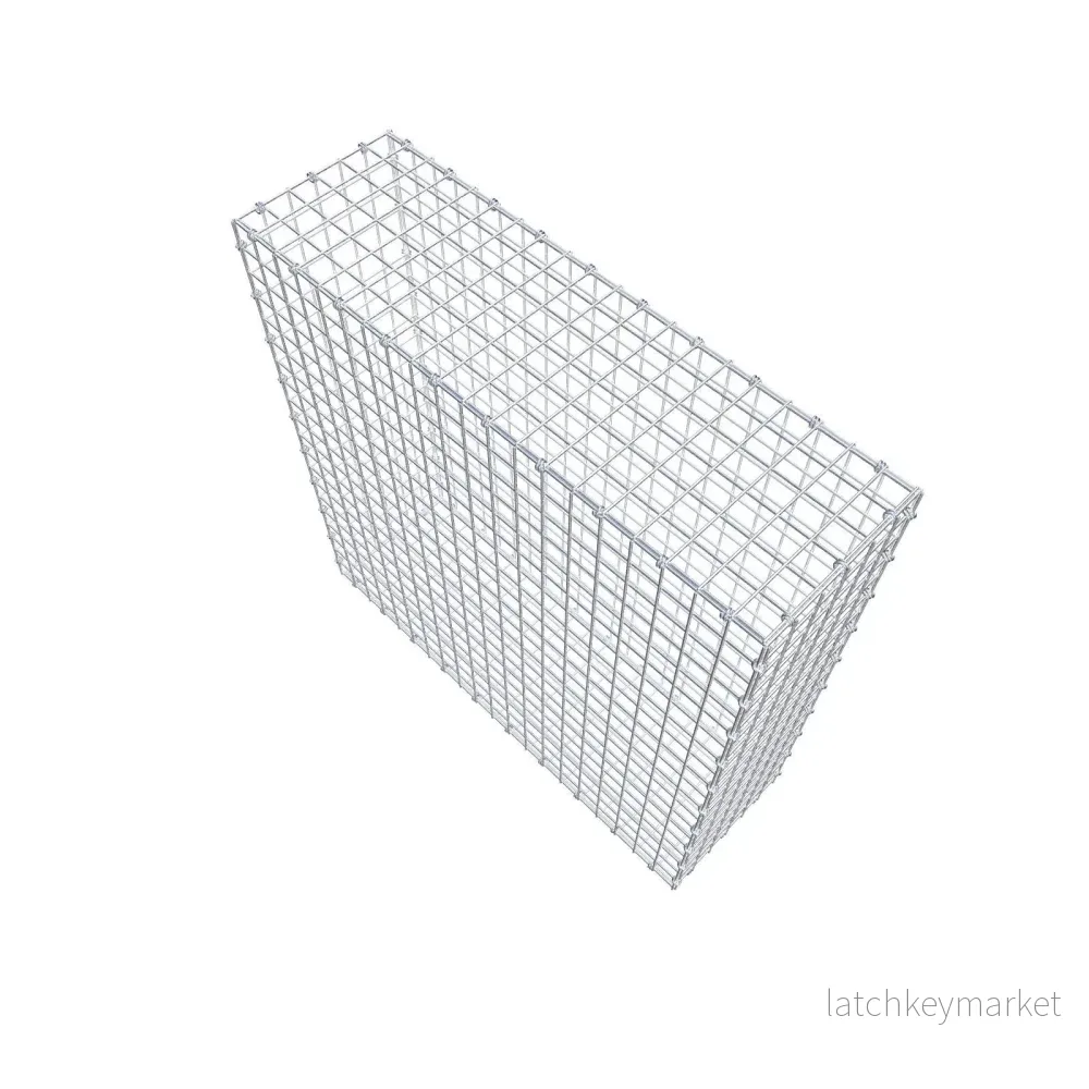 Gabion 100 cm x 100 cm x 30 cm (L x H x D), maskstorlek 5 x 5 cm, spiralring - Bild 3