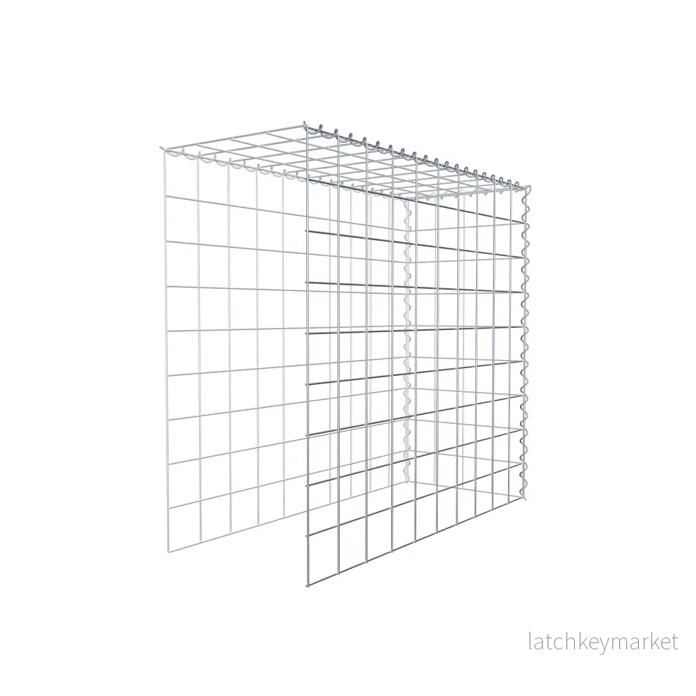 Extra gabion typ 4 100 cm x 90 cm x 40 cm (L x H x D), maskstorlek 10 cm x 10 cm, spiral - Bild 3