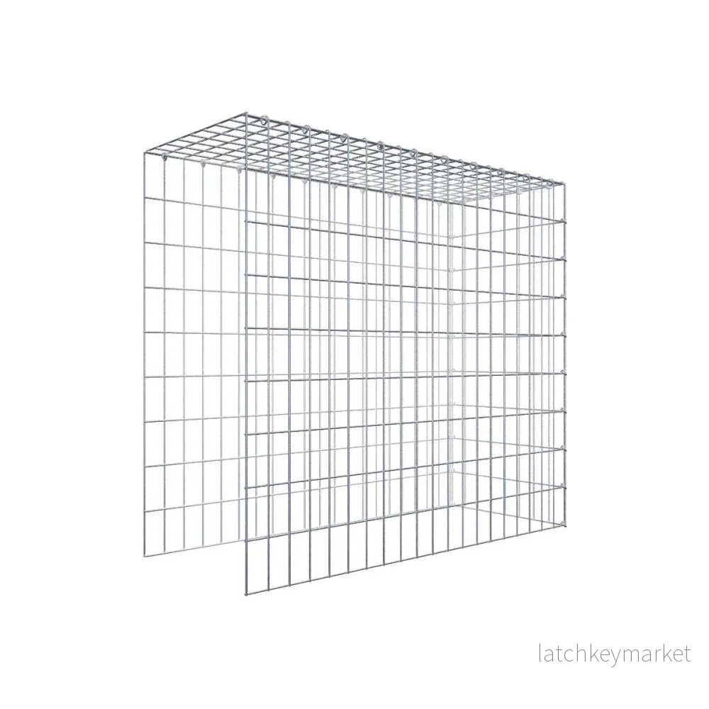 Extra gabion typ 4 100 cm x 90 cm x 40 cm (L x H x D), maskstorlek 5 cm x 10 cm, C-ring Extra gabion typ 4 100 cm x 90 cm x 40 cm (L x H x D), maskstorlek 5 cm x 10 cm, C-ring