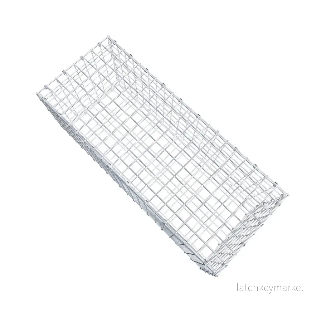 Gabion 100 cm x 40 cm x 40 cm (L x H x D), maskstorlek 5 x 5 cm, spiralring - Bild 3
