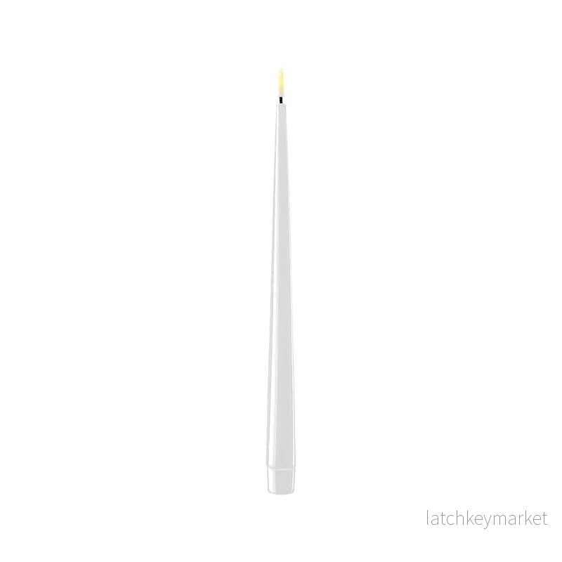 Middagsljus Led, De Luxe Home Art,  Vit-2 pack 28 cm