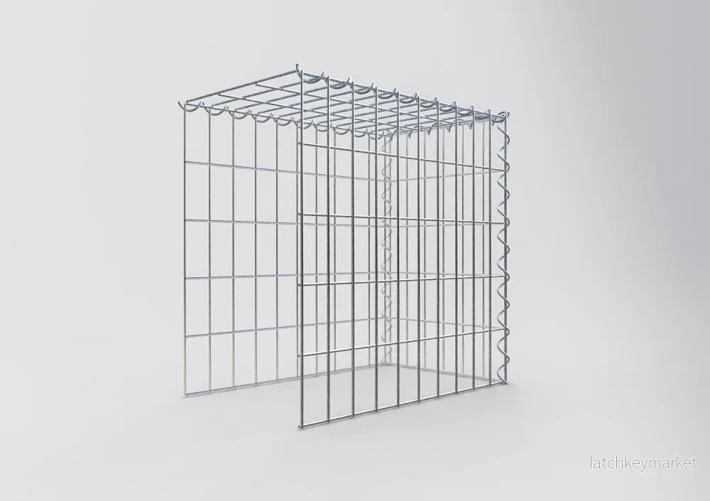 Påväxt gabion typ 4 50 cm x 50 cm x 30 cm (L x H x D), maskstorlek 5 cm x 10 cm, spiral - Bild 2