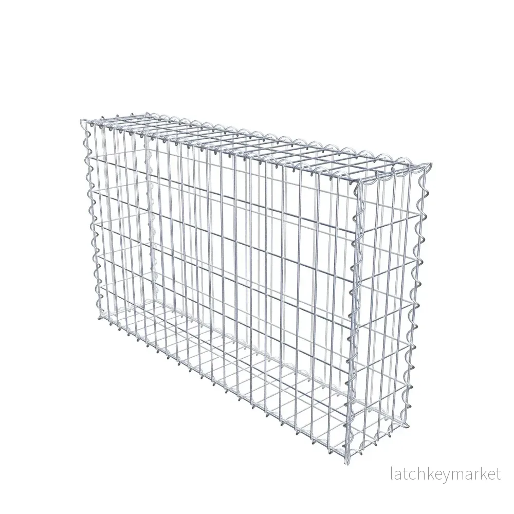 Gabion 100 cm x 60 cm x 20 cm (L x H x D), maskstorlek 5 cm x 10 cm, spiral Gabion 100 cm x 60 cm x 20 cm (L x H x D), maskstorlek 5 cm x 10 cm, spiral